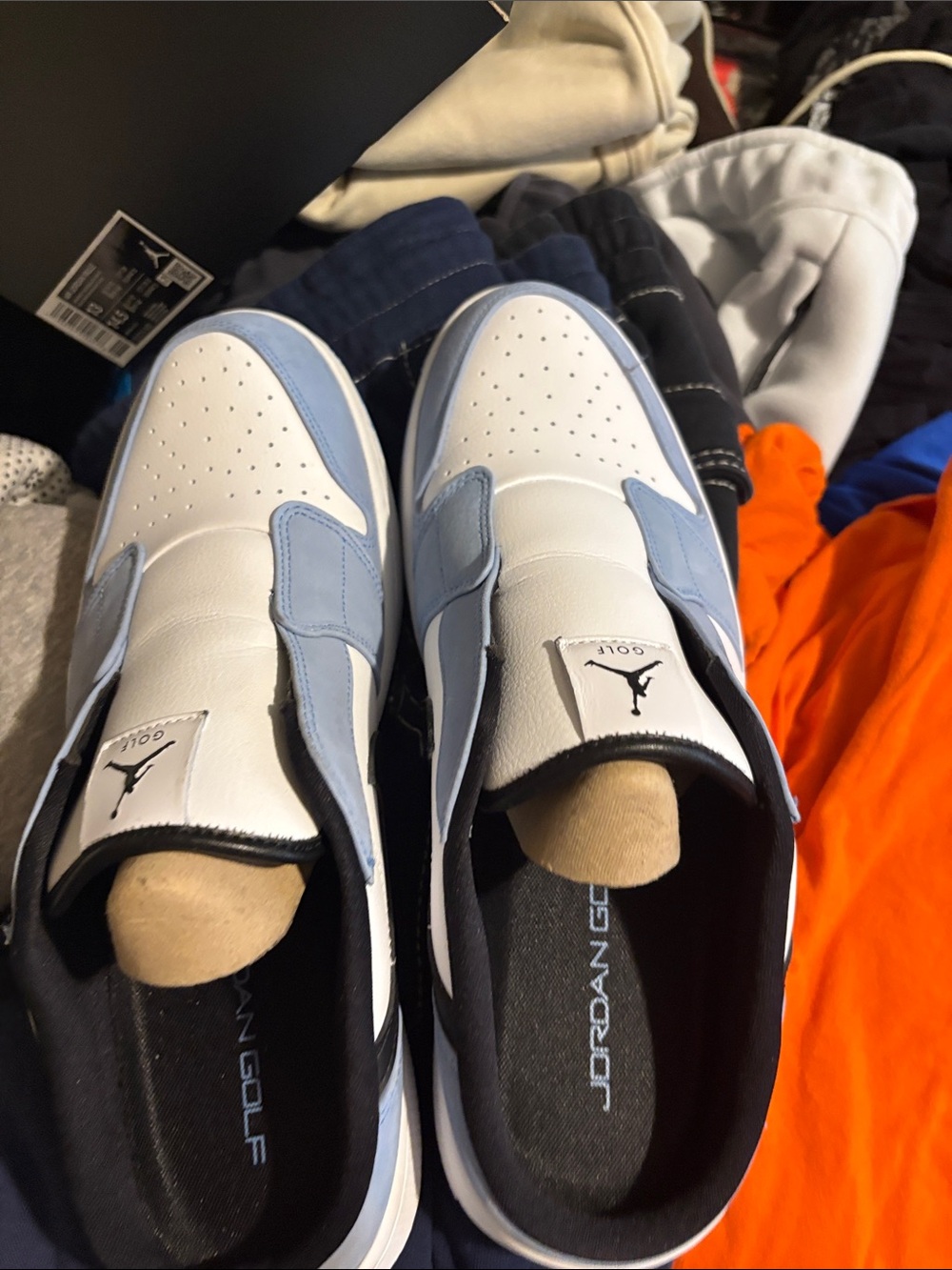 Nike,Air-Jordon Mule, University blue/Blk./Wht - Picture 6 of 8